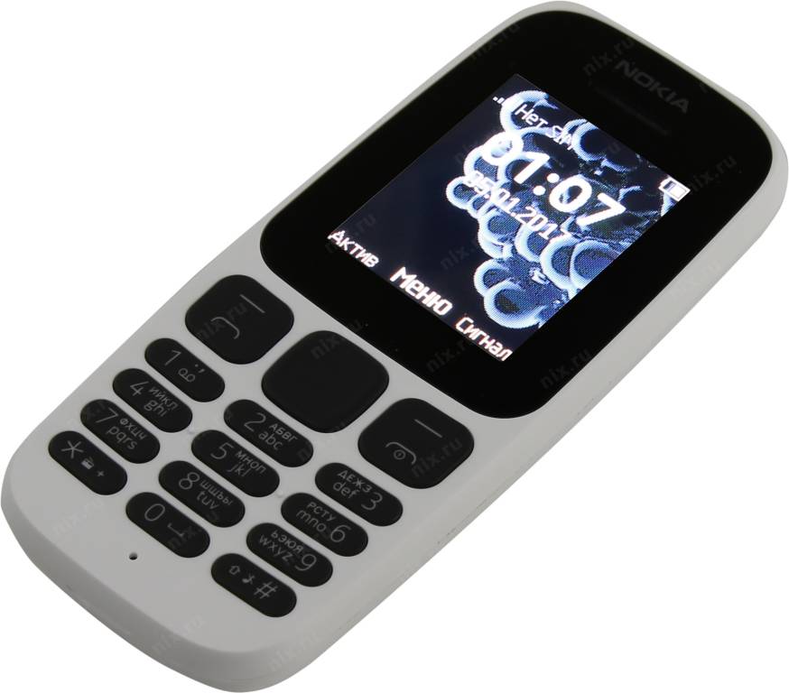   NOKIA 105 TA-1010 White (DualBand, 1.8 160x120, 4Mb)