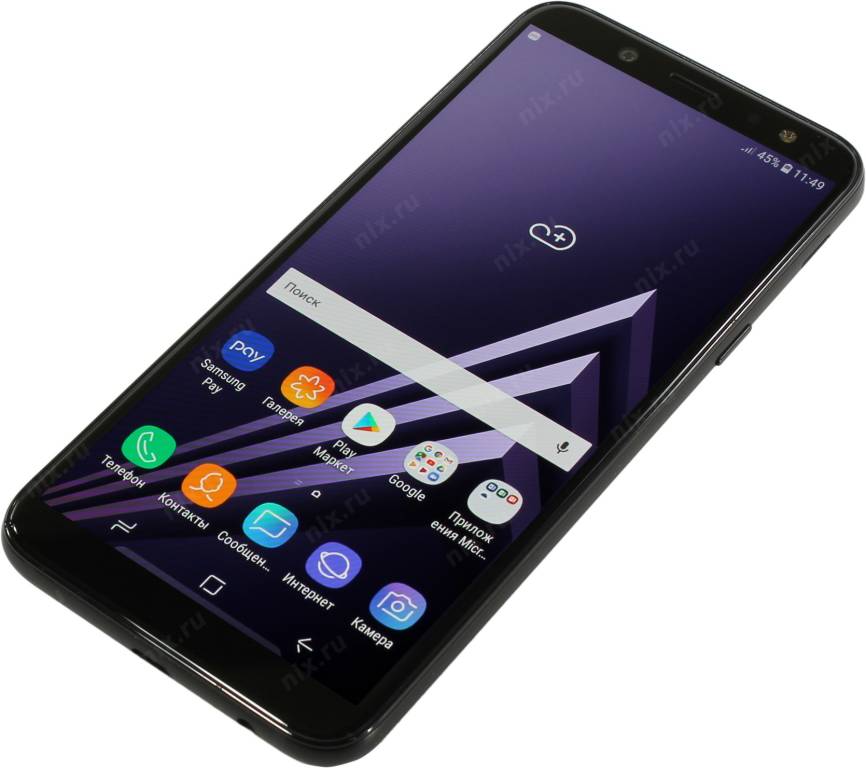   Samsung Galaxy A6(2018)SM-A600FZKNSER Black(1.6GHz,3Gb,5.61480x720 AMOLED,4G+WiFi+BT,32Gb+