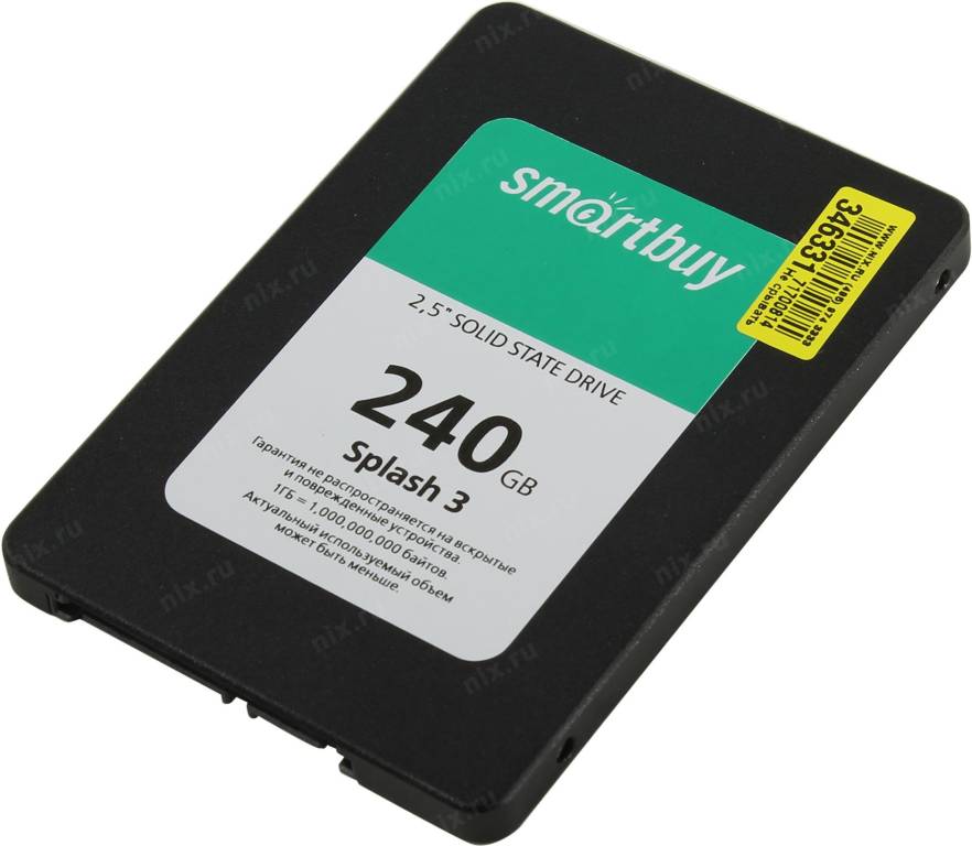   SSD 240 Gb SATA-III SmartBuy Splash3 [SB240GB-SPLH3-25SAT3] 2.5