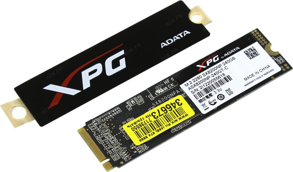   SSD 240 Gb M.2 2280 M ADATA XPG SX8200 [ASX8200NP-240GT-C]