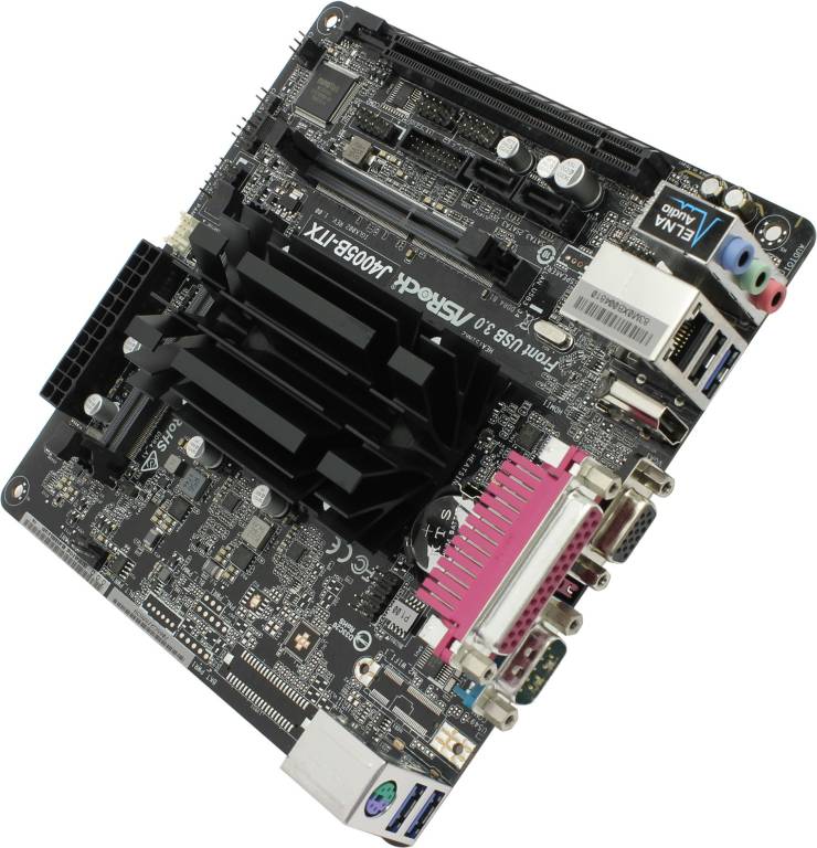    ASRock J4005B-ITX(Celeron J4005)(RTL)PCI-E Dsub+HDMI GbLAN SATA Mini-ITX 2DDR4 SOD