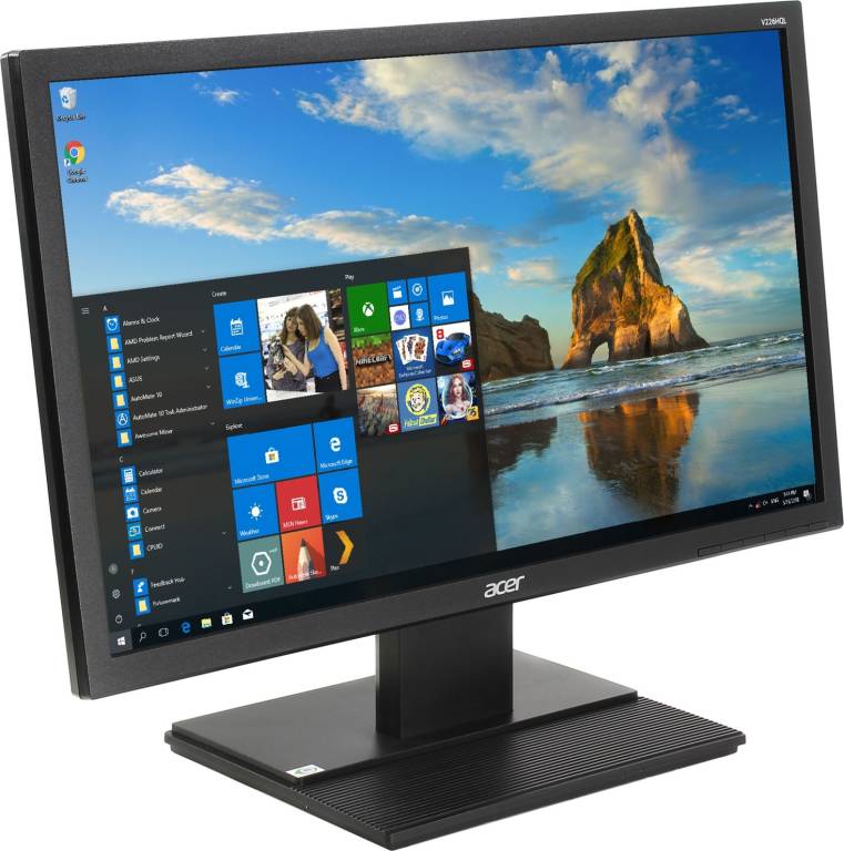   21.5 Acer V226HQLbid [Black] [UM.WV6EE.015] (LCD, Wide, 1920x1080, D-Sub, DVI, HDMI)