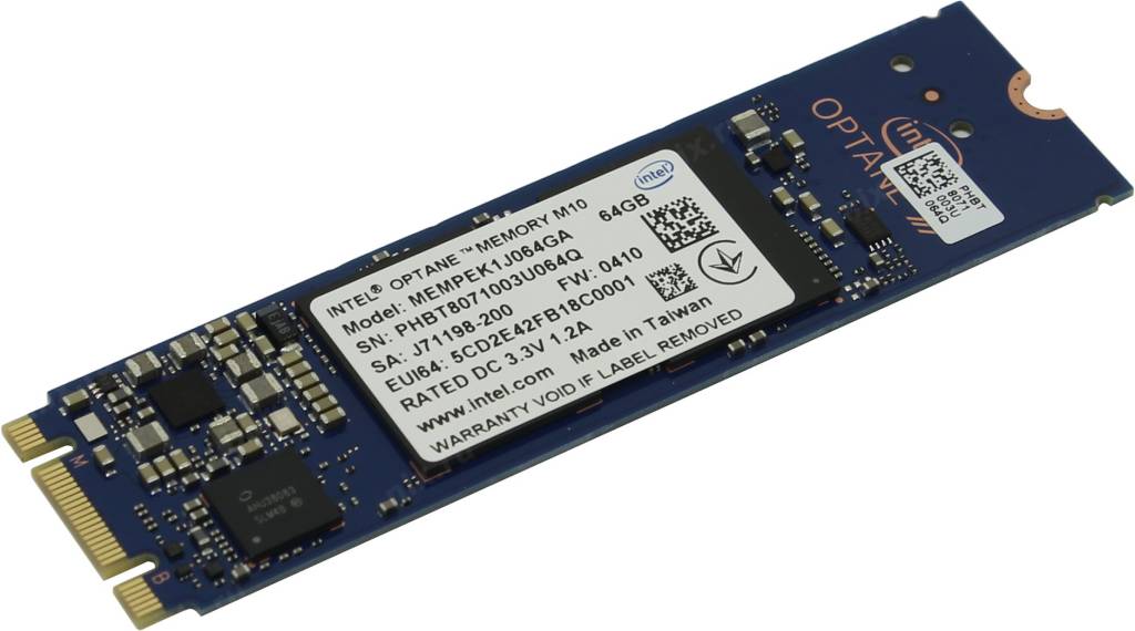   SSD  64 Gb M.2 2280 B&M Intel Optane Memory M10 [MEMPEK1J064GA01] 3D Xpoint