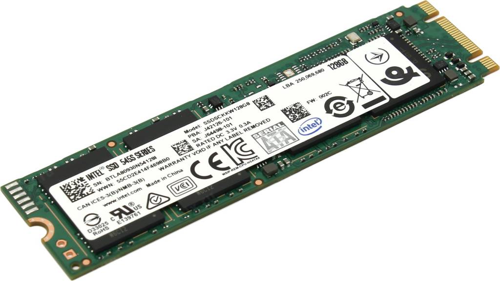   SSD 128 Gb M.2 2280 B&M SATA-III Intel 545s Series [SSDSCKKW128G8X1]
