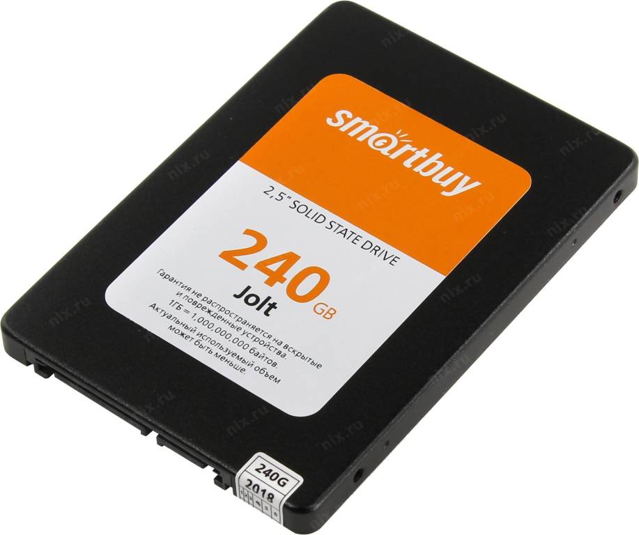   SSD 240 Gb SATA-III SmartBuy Jolt [SB240GB-JLT-25SAT3] 2.5 3D TLC