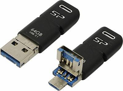   USB3.1/USB-C OTG 64Gb Silicon Power Mobile C50 [SP064GBUC3C50V1K] (RTL)