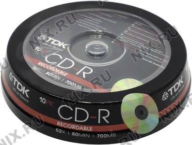   CD-R 700 TDK 52x ( 10 ) Cake Box