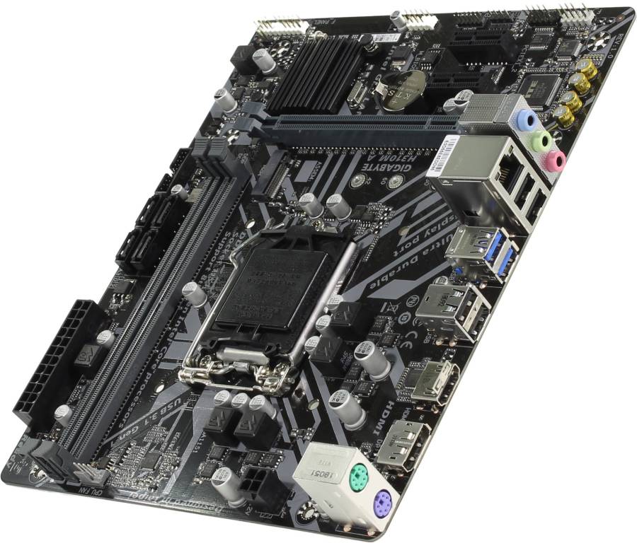    LGA1151 GIGABYTE H310M A (RTL) [H310] PCI-E HDMI+DP GbLAN SATA MicroATX 2DDR4
