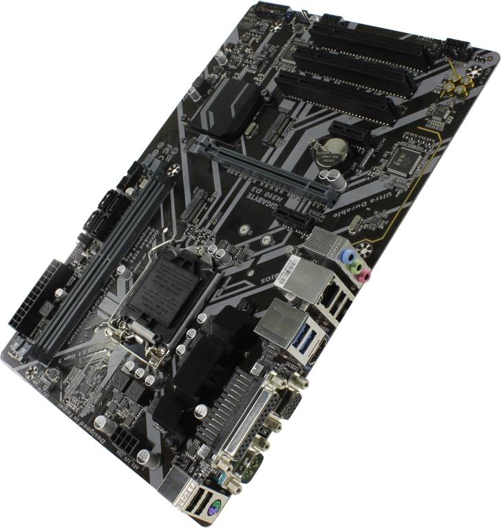    LGA1151 GIGABYTE H310 D3 (RTL) [H310] PCI-E Dsub+HDMI GbLAN SATA ATX 2DDR4