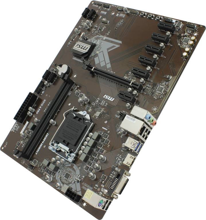    LGA1151 MSI H310-A PRO (RTL) [H310] PCI-E DVI+HDMI GbLAN SATA ATX 2DDR4