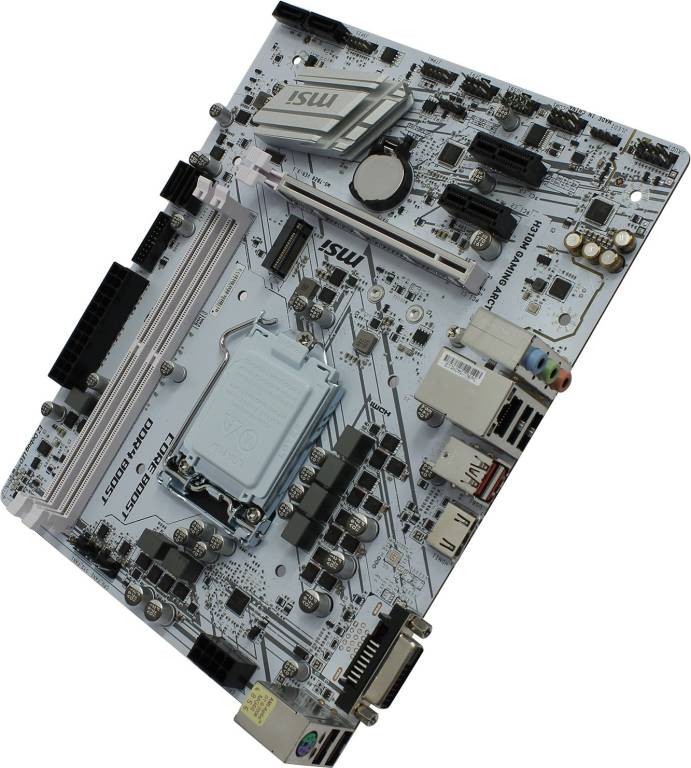    LGA1151 MSI H310M GAMING ARCTIC(RTL)[H310]PCI-E DVI+HDMI GbLAN SATA MicroATX 2DDR4