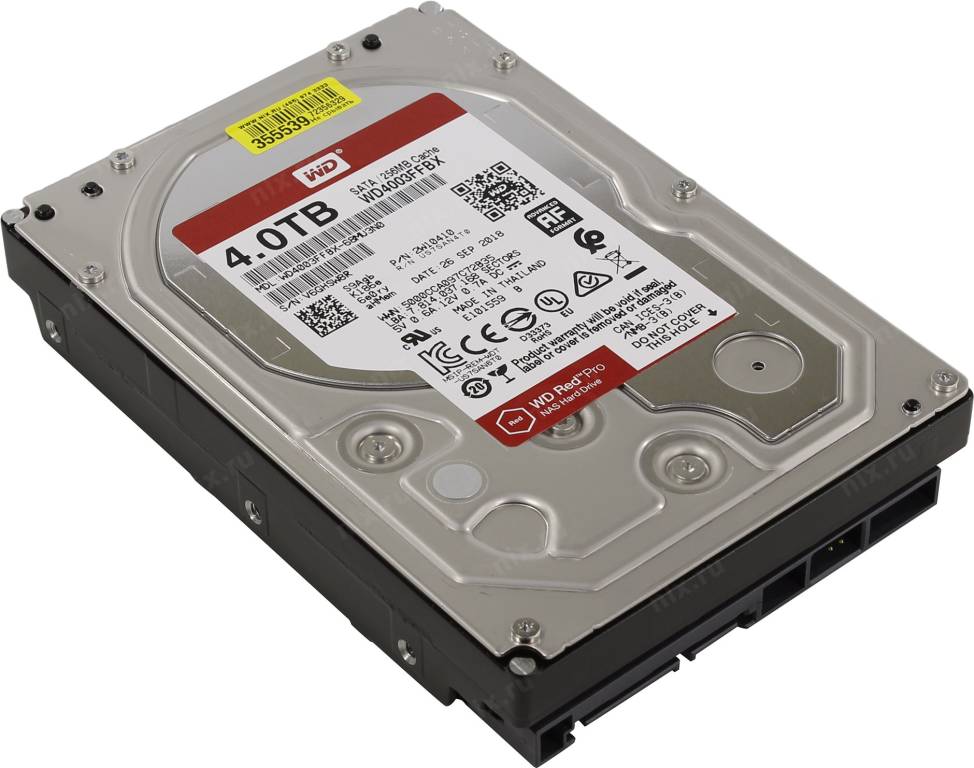купить Жесткий диск 4 Tb SATA-III Western Digital Red Pro [WD4003FFBX] 3.5” 7200rpm 256Mb