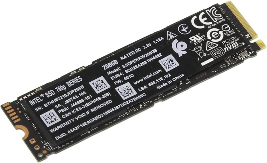   SSD 256 Gb M.2 2280 M Intel 760P Series [SSDPEKKW256G801]