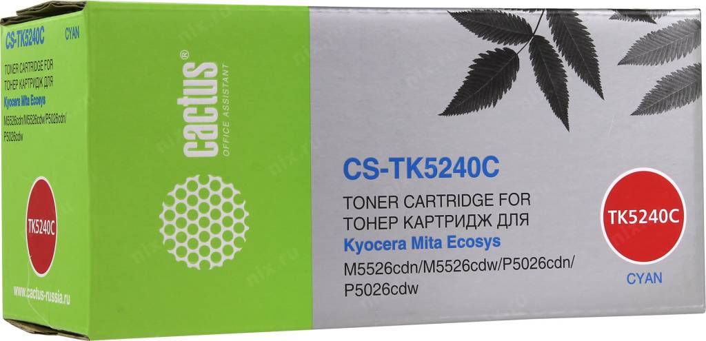  - CS-TK5240C Cyan (Cactus)(3000) Kyocera Ecosys M5526cdn/M5526cdw/P5026cdn