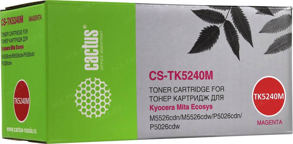  - CS-TK5240M Magenta (Cactus)(3000.) Kyocera Ecosys M5526cdn/M5526cdw/P5026cdn
