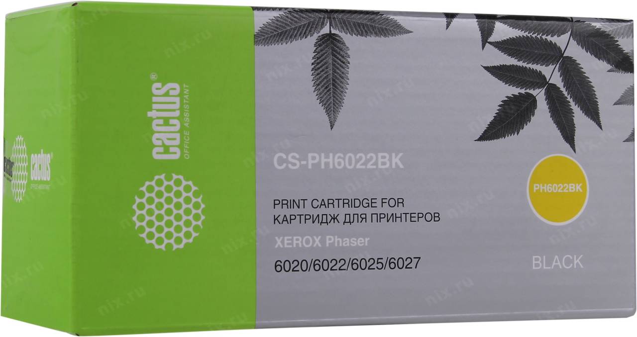  - Cactus CS-PH6022BK Black  Xerox Phaser 6020/6022/6025/6027