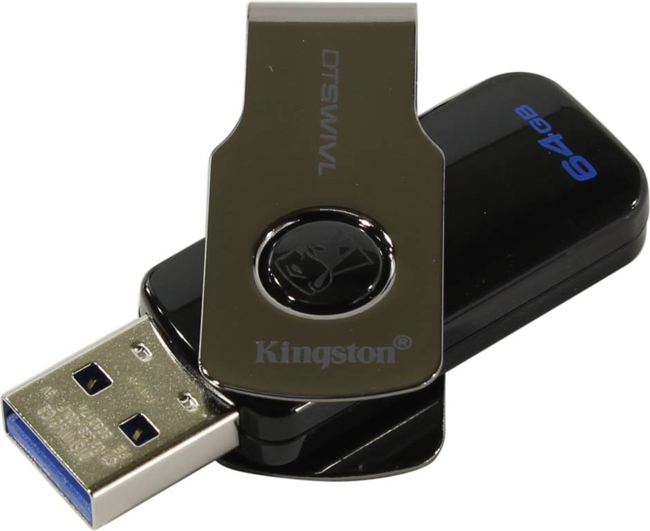   USB3.1 64Gb Kingston DataTraveler SWIVL [DTSWIVL/64GB] (RTL)