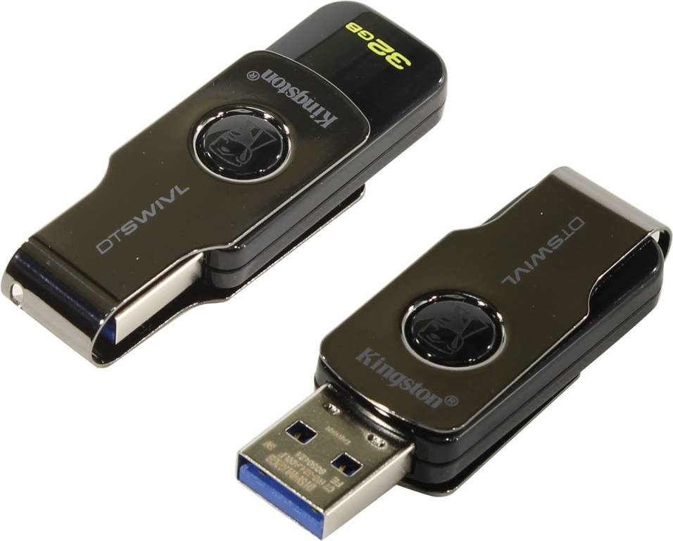   USB3.1 32Gb Kingston DataTraveler SWIVL [DTSWIVL/32GB] (RTL)