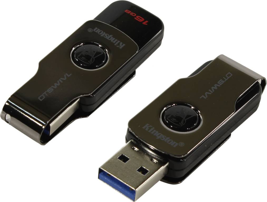   USB3.1 16Gb Kingston DataTraveler SWIVL [DTSWIVL/16GB] (RTL)