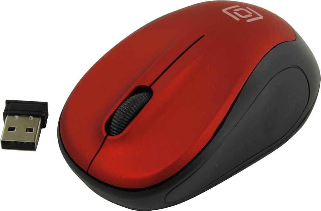  USB OKLICK Wireless Optical Mouse [665MW] [Black&Red] (RTL)  3.( ) [1025135]
