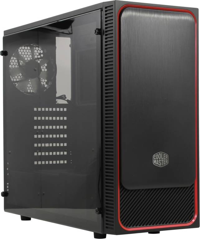   ATX Cooler Master [MCB-E500L-KA5N-S01] Masterbox MB500L Black&Red  