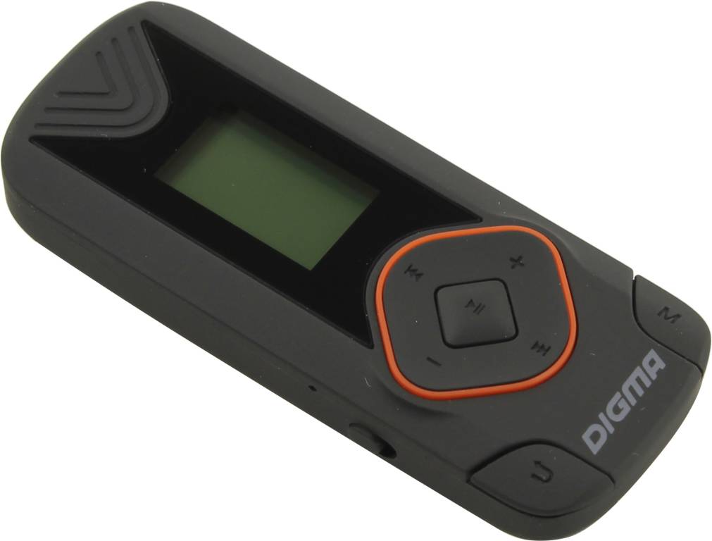   Digma [R3-8GB Black] (MP3 Player,FM Tuner,8Gb,MicroSD,LCD 0.8,,USB,Li-Pol)