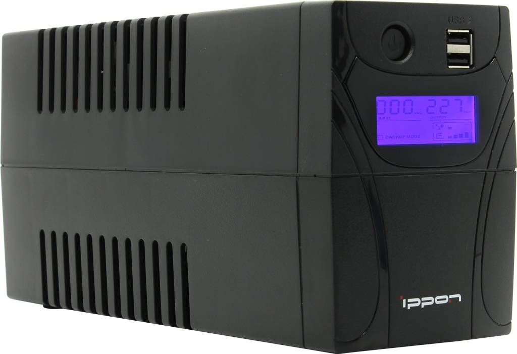  UPS   850VA Ippon Back Power Pro II 850 Euro LCD +USB+  /RJ45