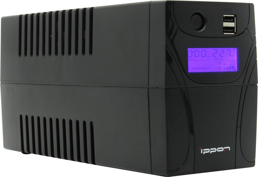  UPS   700VA Ippon Back Power Pro II 700 LCD+USB+  /RJ45