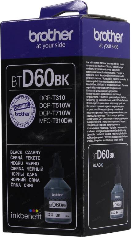 купить Чернила Brother BT-D60BK для DCPT310/510W/710W черные, 6,5К (О) BTD60BK