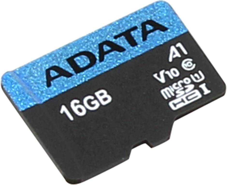������ ����� ������ microSDHC 16Gb ADATA Premier [AUSDH16GUICL10A1-R] A1 V10 UHS-I U1
