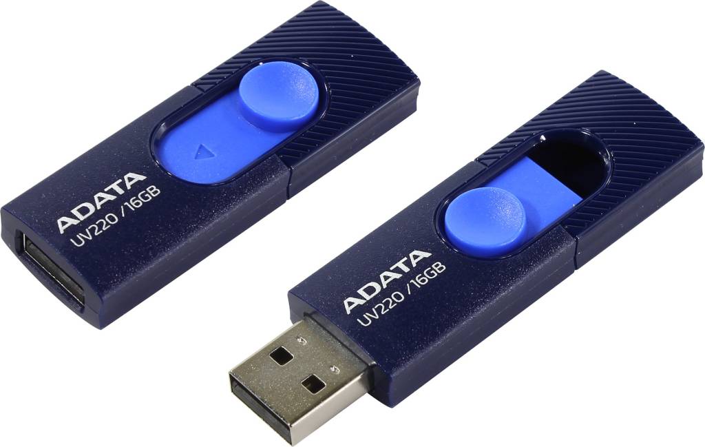   USB2.0 16Gb ADATA UV220 [AUV220-16G-RBLNV]