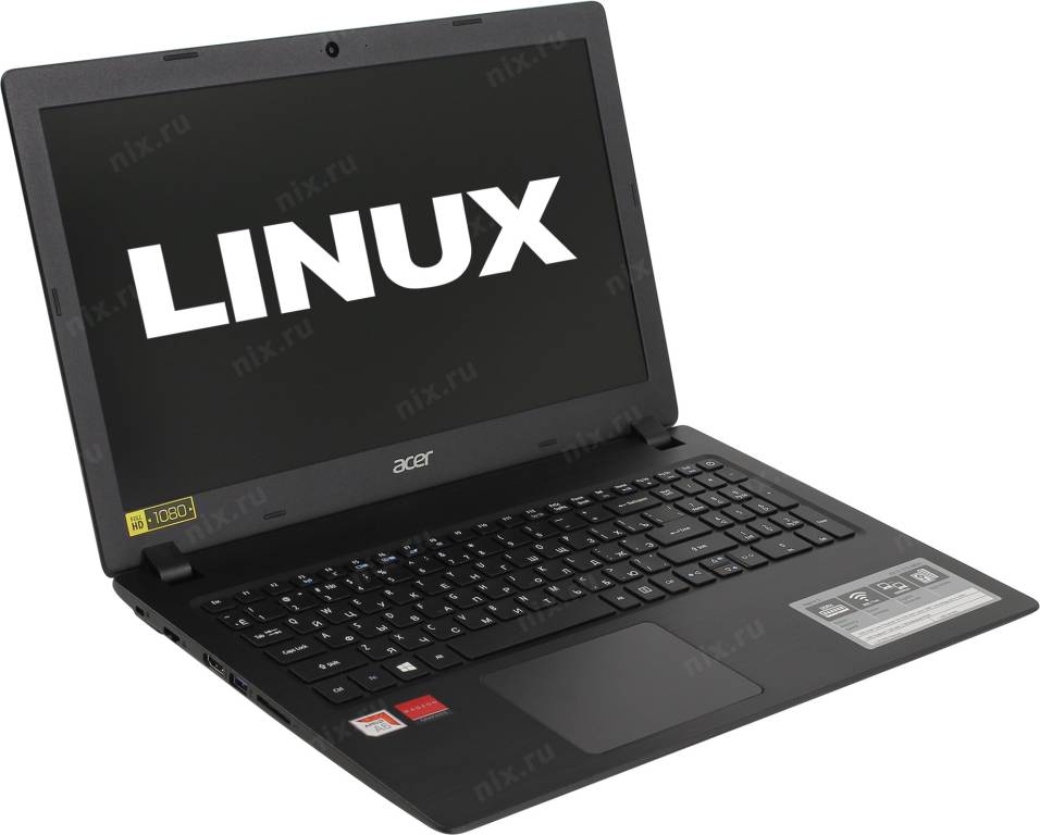   Acer Aspire A315-21G-6835[NX.GQ4ER.039]A6 9225/6/1Tb/Radeon 520/WiFi/BT/Linux/15.6/1.89 