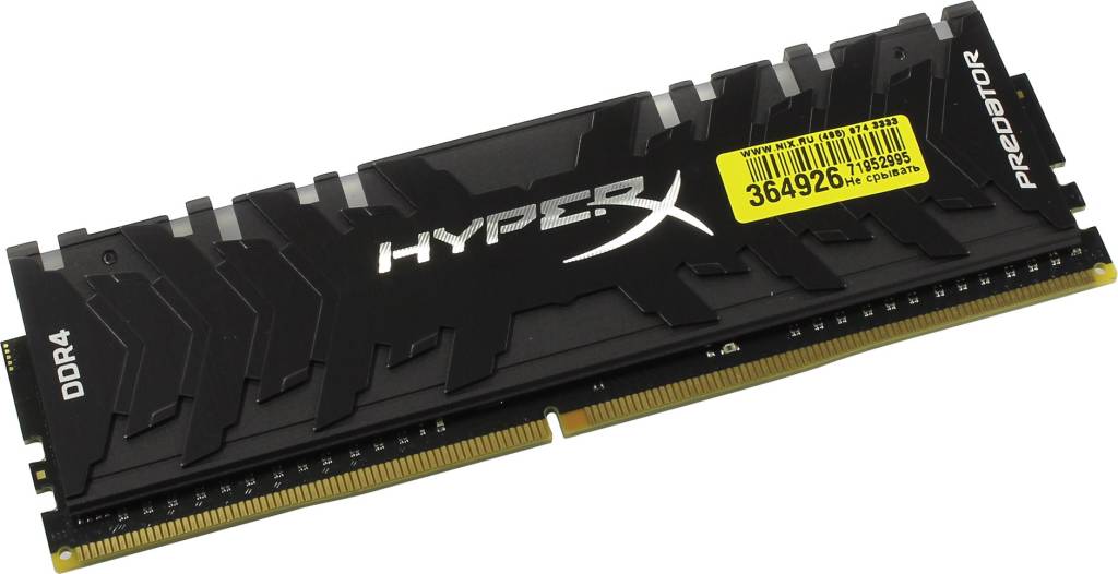    DDR4 DIMM  8Gb PC-32000 Kingston HyperX [HX440C19PB3A/8] CL19
