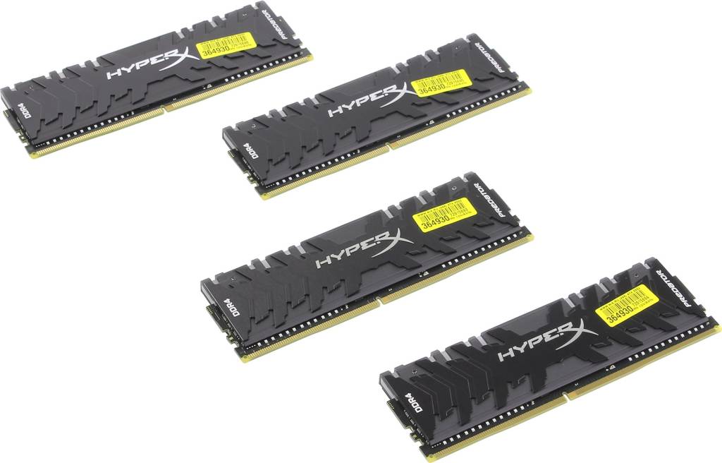    DDR4 DIMM 32Gb PC-25600 Kingston HyperX Predator [HX432C16PB3AK4/32] KIT4*8Gb CL16