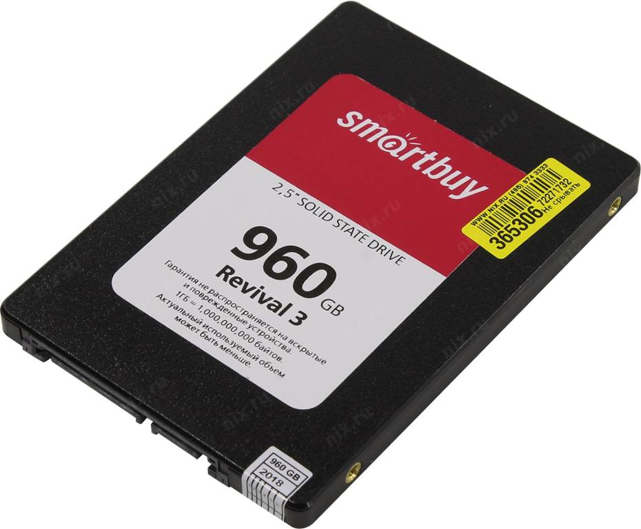   SSD 960 Gb SATA-III SmartBuy Revival 3 [SB960GB-RVVL3-25SAT3] 2.5 3D TLC