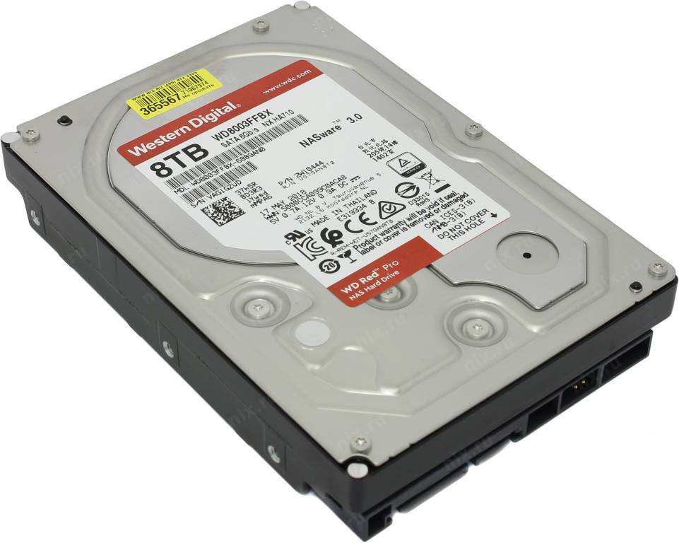 купить Жесткий диск 8 Tb SATA-III Western Digital Red Pro [WD8003FFBX] 3.5”