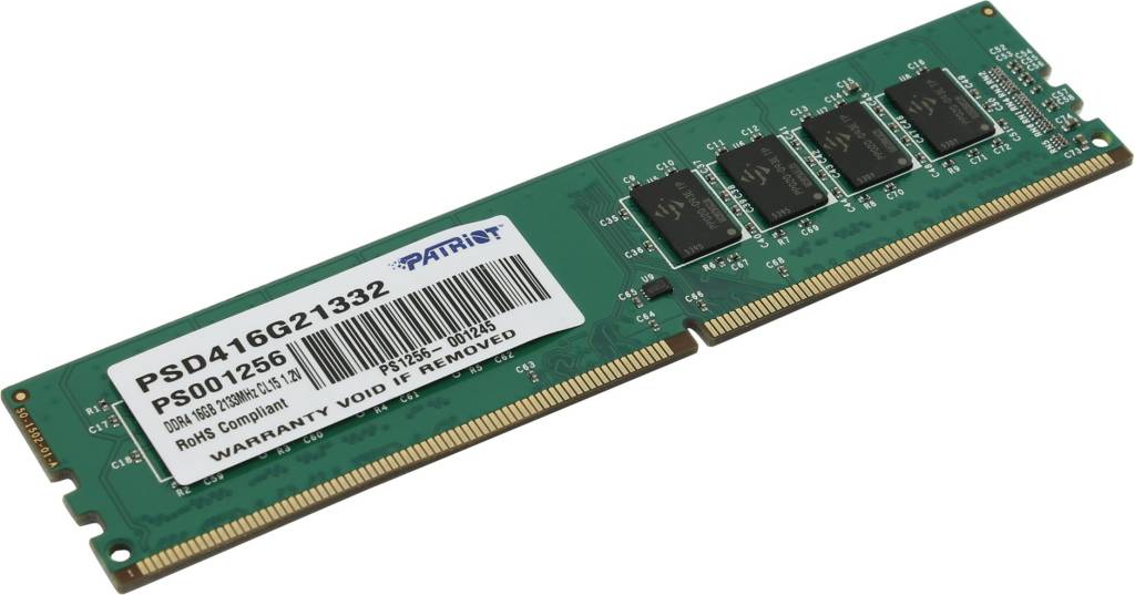    DDR4 DIMM 16Gb PC-17000 Patriot Signature Line [PSD416G21332] CL15