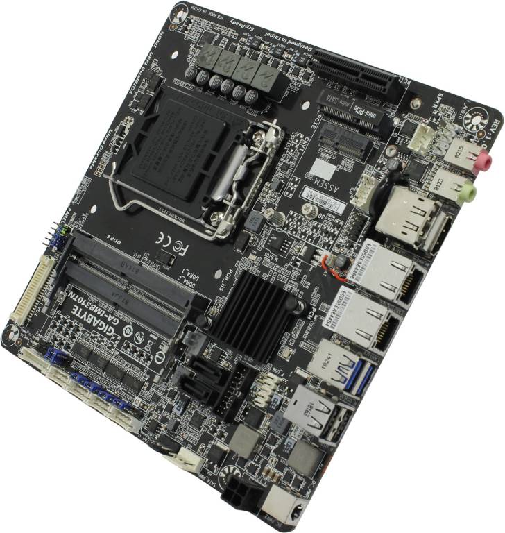    LGA1151 GIGABYTE GA-IMB310TN(RTL)[H310]PCI-E HDMI+DP GbLAN SATA Mini-ITX 2DDR4 SOD