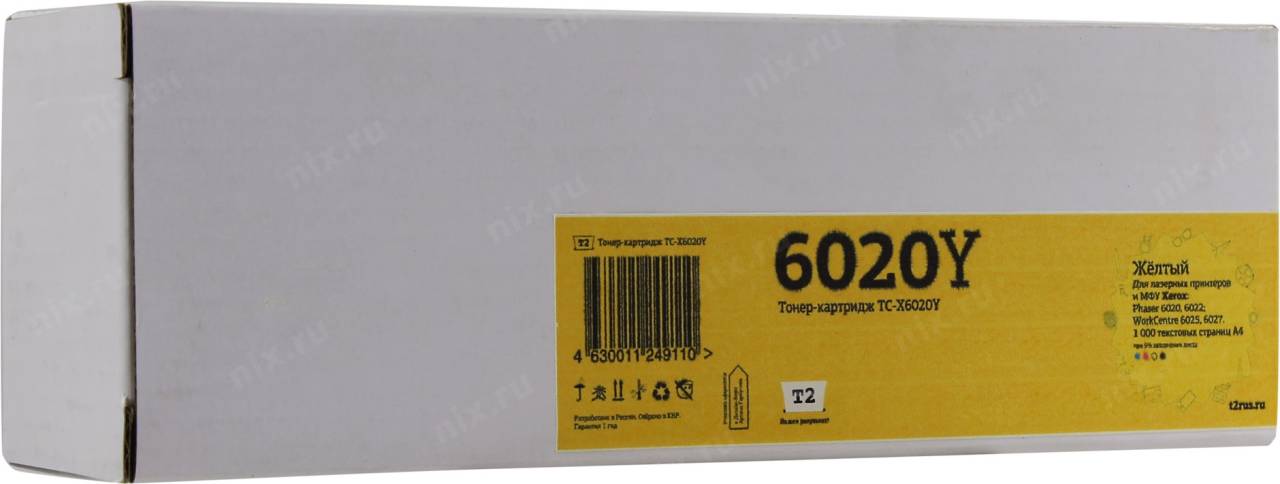  - Xerox 106R02762 Yellow (T2)  Phaser 6020/6022, WorkCentre 6025/6027 TC-X6020Y