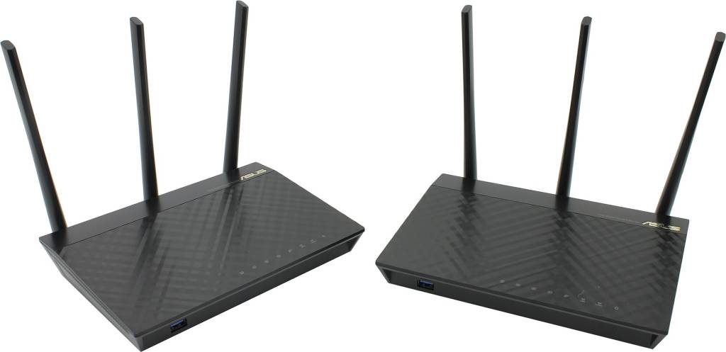   ASUS RT-AC67U AiMesh AC1900 WiFi System(4UTP 1000Mbps,1WAN,802.11a/b/g/n/ac,USB2.0/3.1