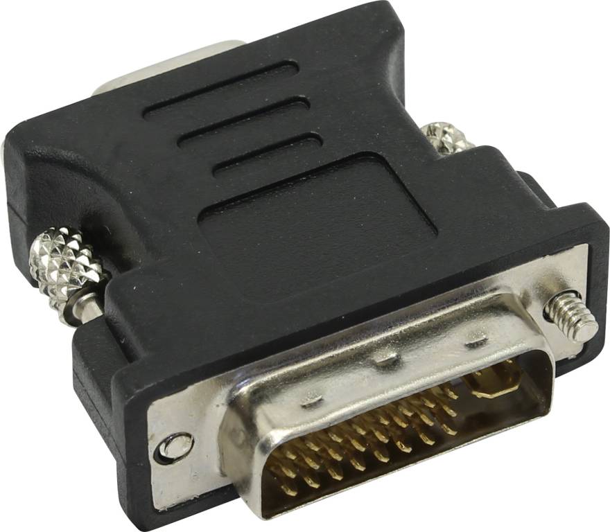 купить Переходник DVI (29M) - > VGA (15F) Cablexpert [A-DVI-VGA-BK]