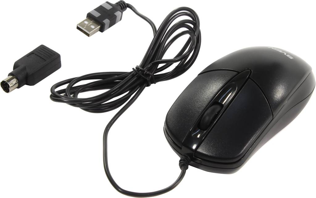   USB&PS/2 SVEN Optical Mouse [RX-112 Black] (RTL) 3.( )