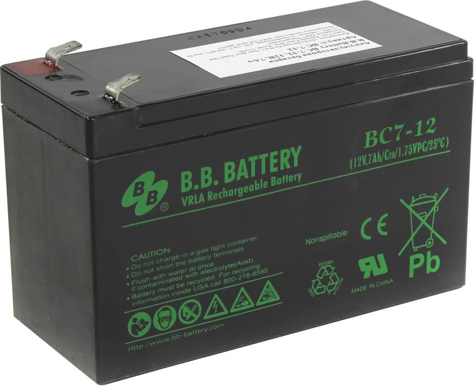   12v    7.0Ah B.B. Battery BC 7-12   UPS