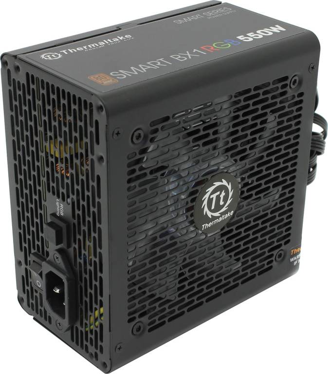    ATX 550W Thermaltake[[PS-SPR-0550NHSABE-1]Smart BX1 RGB(24+2x4+2x6/8)Cable Manag
