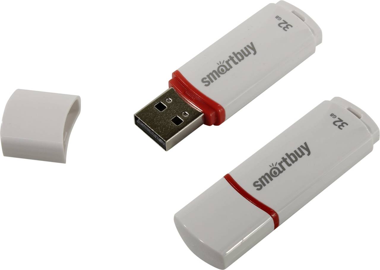  USB2.0 32Gb SmartBuy Crown Compact [SB32GBCRW-W_] (RTL)