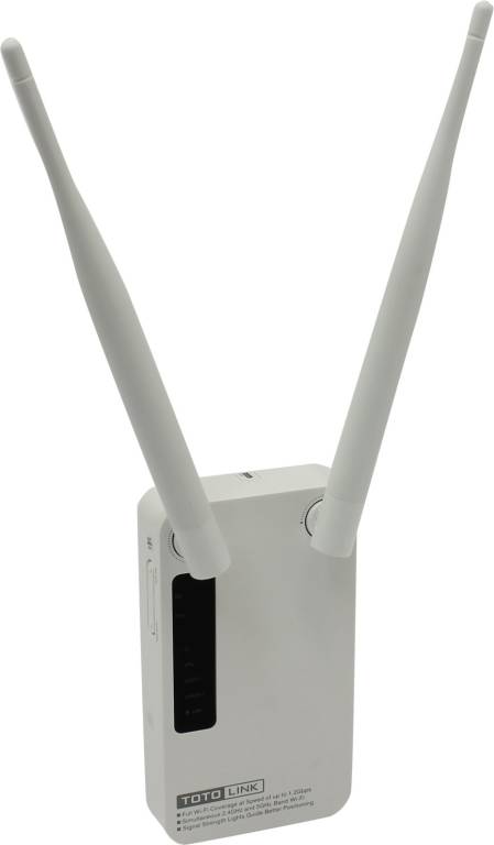   TOTOLINK[EX1200M]Dual Band Wireless Range Extender(802.11b/g/n/ac,300Mbps,2x5dBi)