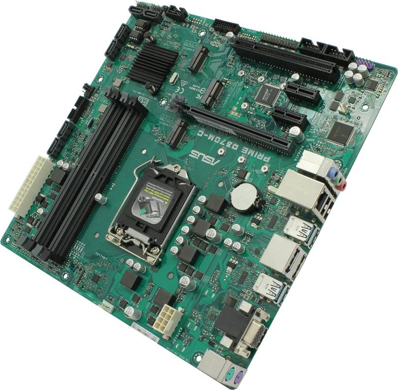    LGA1151 ASUS PRIME Q370M-C(RTL)[Q370]2xPCI-E Dsub+HDMI+DP GbLAN SATA MicroATX 4DDR