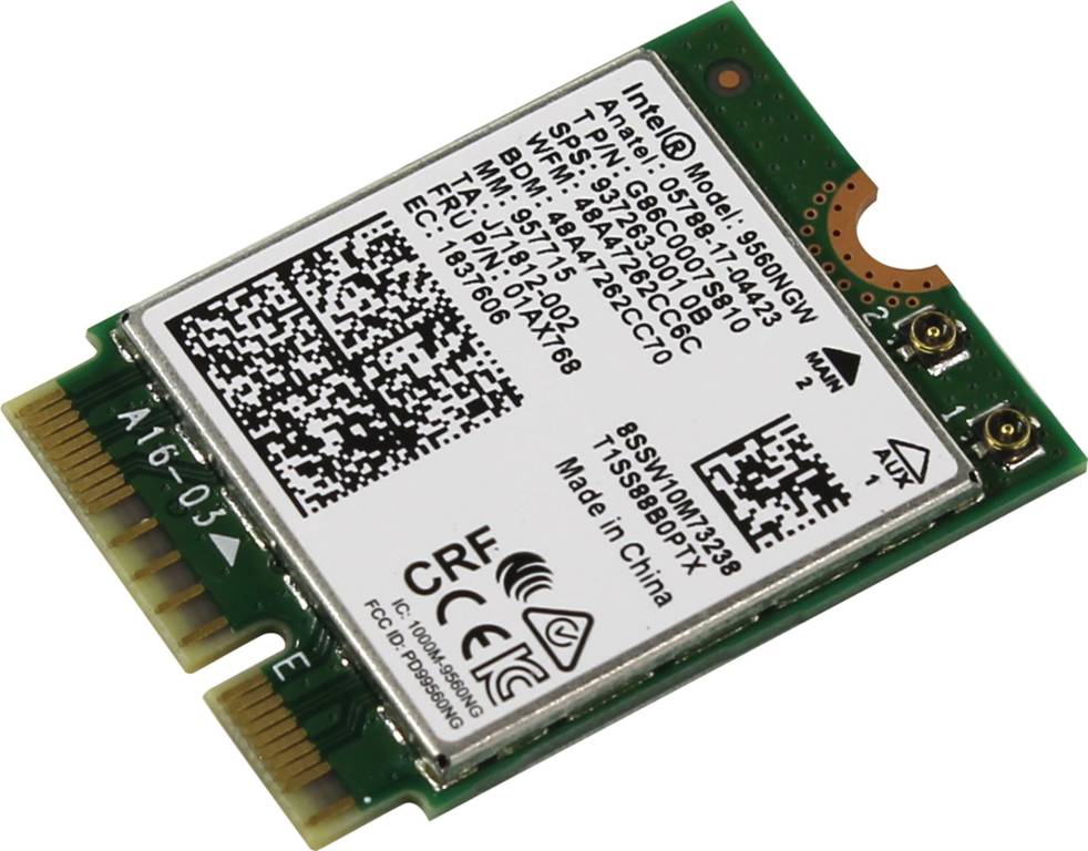   Intel Wireless-AC 9560 [9560NGW] M.2 WiFi a/b/g/n/ac + BT (OEM)