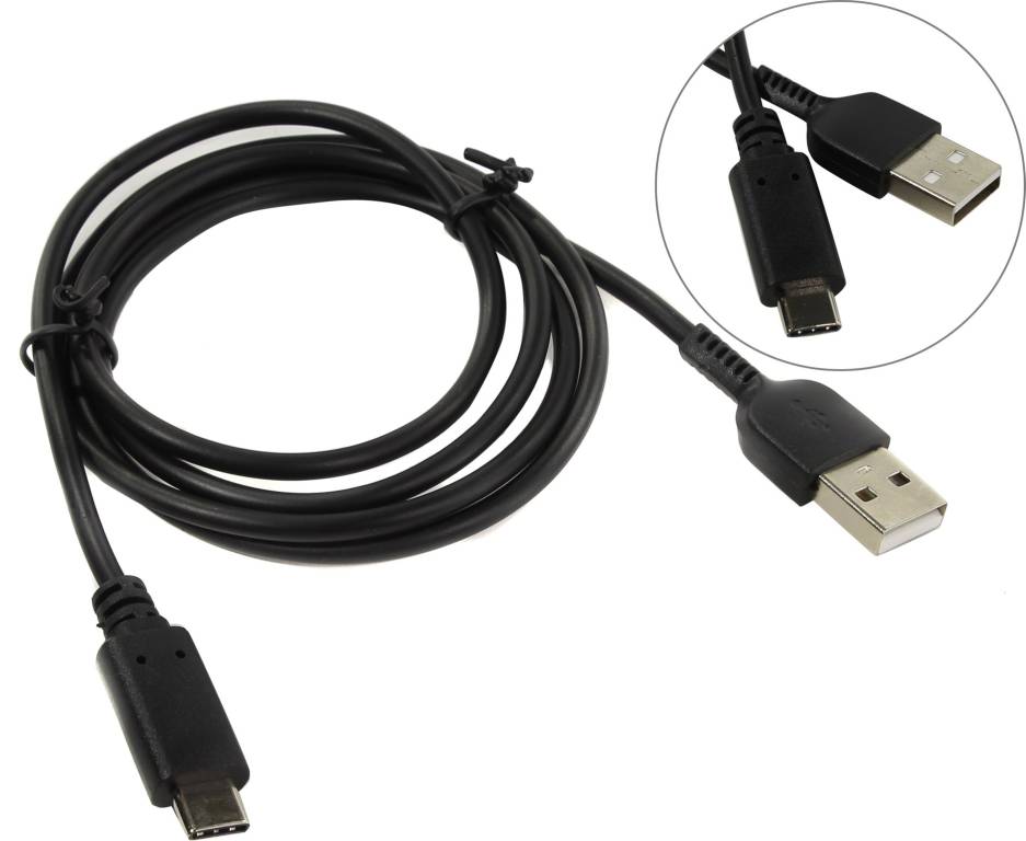 купить Кабель USB2.0 AM - > USB-C M 1.0м Exegate [EX272346RUS]