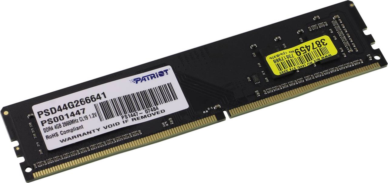    DDR4 DIMM  4Gb PC-21300 Patriot [PSD44G266641] CL19